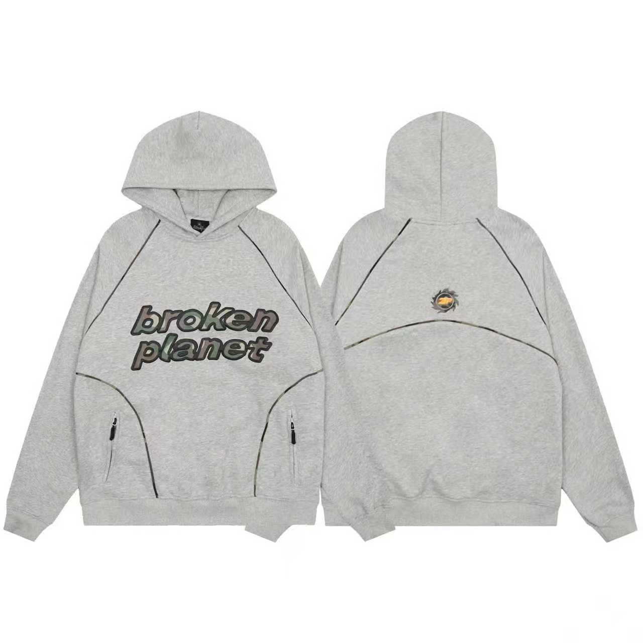 Broken Planet Hoodie - Grey