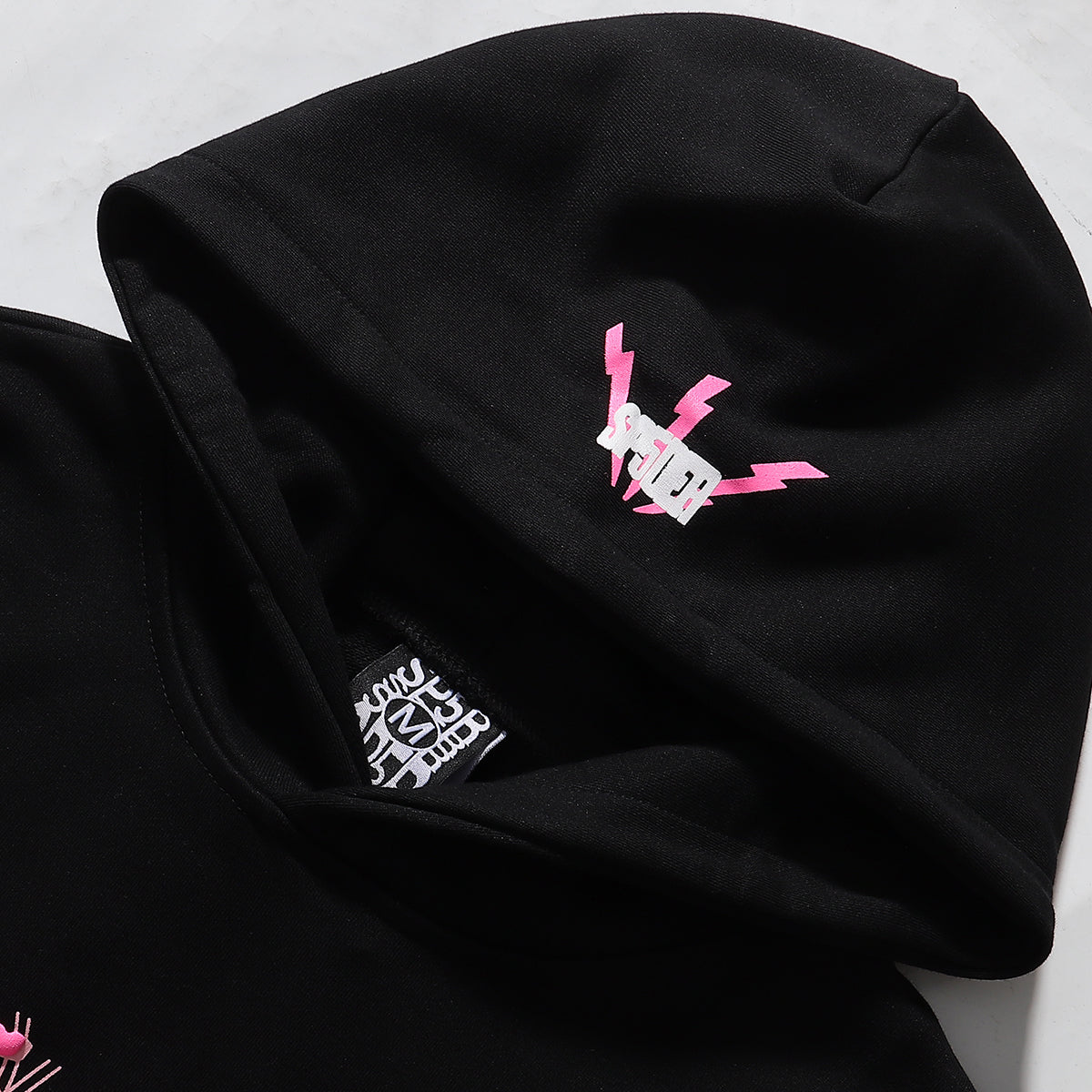 SP5DER 555 WEB Tracksuit “Black/Pink”
